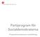 Partiprogram för Socialdemokraterna
