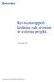 Revisionsrapport Ledning och styrning av externa projekt. Krokoms kommun