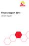 Finansrapport 2014. Januari-Augusti