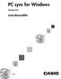 PC sync for Windows. Version 3.0. Instruktionshäfte