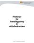 Riktlinjer för handläggning av dödsboärenden