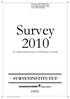 Survey 2010 En frågeundersökning om befolkningen i Sverige