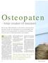 Osteopaten. hittar orsaken till besvären