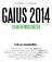 GAIUS 2014 20 ÅR AV MÖJLIGHETER. Lite av innehållet... TORSDAG 6 FEBRUARI