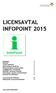 LICENSAVTAL INFOPOINT 2015