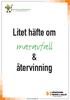 Litet häfte om. matavfall. & återvinning. www.hemab.se