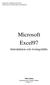 Microsoft Excel97. Introduktion och övningshäfte. Högskolan Trollhättan/Uddevalla Institutionen för Informatik och Matematik