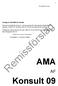 Remissförslag AMA. Konsult 09. Förslag nr 9 till AMA AF Konsult. Rev 2009-12-21/LL