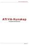 ATIVA Development AB. ATIVA-Kunskap. Produktinformation. Sidan 1 av 10