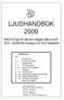 LJUDHANDBOK 2000. Råd och tips för dig som bygger billjud med DLS / GENESIS slutsteg och DLS högtalare