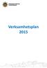 Verksamhetsplan 2015