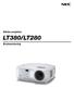 Bärbar projektor LT380/LT280. Bruksanvisning