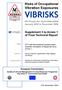 Vibration Exposures. Risks of Occupational. Supplement 3 to Annex 1 of Final Technical Report. January 2003 to December 2006