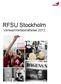 RFSU Stockholm Verksamhetsberättelse 2012