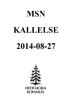 MSN KALLELSE 2014-08-27 HEDEMORA KOMMUN