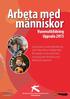 Arbeta med människor. Vuxenutbildning Uppsala 2015