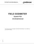 FIELD DOSIMETER. System FD3 Användarmanual