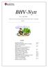 BHV-Nytt. Nr 2, juni 2008. Innehåll