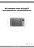 Microwave oven with grill Mikrovågsugn med grill / Mikrobølgeovn med grill