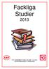 Fackliga Studier 2013