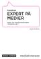 Handbok EXPERT PÅ MEDIER. Medie- och informationskunnighet i läroplanen Lgr 11