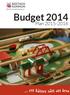 Budget 2014. Plan 2015-2016