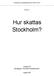 Hur skattas Stockholm?