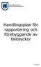 Handlingsplan för rapportering och förebyggande av fallolyckor