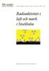 Radioaktivitet i luft och mark i Stockholm