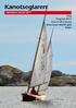 Kanotseglaren. Sidan 1 Nyhetsbrev Januari 2014 Ting Program 2014 Från A- till C-kanot D-kanot på Allt för sjön News