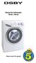 Manual för tvättmaskin TM167, TM148