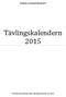 SVENSKA BOULEFÖRBUNDET. Tävlingskalendern 2015