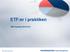 ETF:er i praktiken OMX Nasdaq 2014-10-21