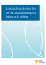 Lokala föreskrifter för att skydda människors hälsa och miljön
