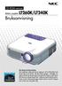 Bruksanvisning. CD-ROM-version. Bärbar projektor LT260K/LT240K