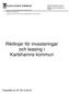 Riktlinjer för investeringar och leasing i Karlshamns kommun