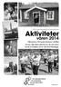 Aktiviteter. våren 2014. PRO samorganisation presenterar