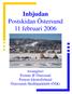 Inbjudan Postskidan Östersund 11 februari 2006