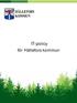 IT-policy för Hällefors kommun