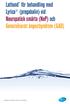 Lathund* för behandling med Lyrica (pregabalin) vid Neuropatisk smärta (NeP) och Generaliserat ångestsyndrom (GAD)