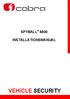 SPYBALL 6800 INSTALLATIONSMANUAL VEHICLE SECURITY