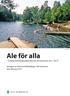 Hultasjön. Ale för alla. Funktionshinderpolitisk plan för Ale kommun 2011 2014