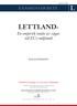 EXAMENSARBETE LETTLAND- En empirisk studie av vägar till EU:s miljömål JONAS PERSSON. Samhällsvetenskapliga och ekonomiska utbildningar