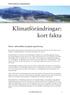 Klimatförändringar: kort fakta