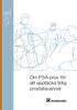 Om PSA-prov för att upptäcka tidig prostatacancer