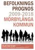 BEFOLKNINGS PROGNOS 2009-2018 MÖRBYLÅNGA KOMMUN