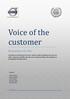 Voice of the customer