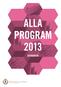 alla program 2013 grundnivå