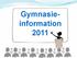 Gymnasie- information 2011