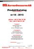 Produktkatalog. (Product Catalogue) nr 18-2015. phone +46 8 766 75 50 fax +46 8 766 57 25. Postadress: (Mail Address)